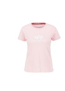 Damen T-Shirt "Alpha Industries Women - T-Shirts New Basic T Women", pink, Gr. M, Alpha Industries, Obermaterial: 100% Baumwolle, Shirts