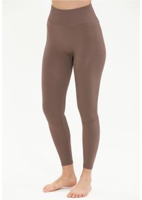 ENDURANCE ATHLECIA ATHLECIA Damen Funktionstights "NAGAR", braun, sportlich, Gr. S, unifarben, 83% Nylon, 16% Elasthan, 1% Polyester, Hosen, mit angesagtem