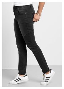 sheego Damen Stretch-Jeans "Große Größen", schwarz, modisch, Gr. 116, unifarben, Obermaterial: 67% Baumwolle, 27% Polyester, 4% Viskose, 2% Elasthan,