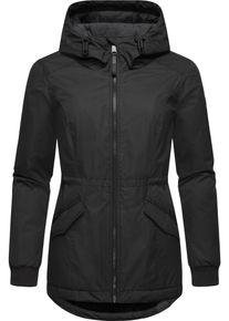 Ragwear Damen Winterjacke "Dowey Warm", schwarz, Basic, Gr. L, Obermaterial: 100% Polyester, Innenfutter: 100% Polyester, Wattierung: 100% Polyester,