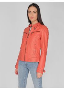 Maze Damen Lederjacke "31Ryana", rot, Gr. XS, Obermaterial: 100% Leder, Lamm / Futter: 100% Baumwolle / Ärmelfutter: 100% Polyester, Jacken