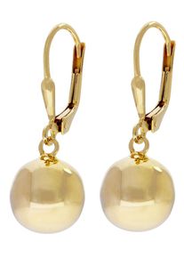 Firetti Damen Paar Ohrhänger "Schmuck Geschenk Silber 925 Ohrschmuck Patentbrisur Kugel", Silber 925 (Sterlingsilber), gold, Silber 925