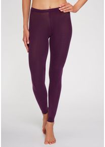 Lavana Damen Strickstrumpfleggings, Gr. 36, lila, Obermaterial: 70% Baumwolle, 28% Polyamid, 2% Elasthan, Strumpfhosen, Thermosan, fein gestrickt,