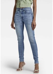 G-Star Raw G-STAR Damen Skinny-fit-Jeans, blau, casual, Gr. 31, Denim/Jeans, Obermaterial: 92% Baumwolle, 6% Elastomultiester, 2% Elasthan, Jeans, mit