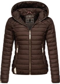 Navahoo Damen Steppjacke "Ich Bin Hübsch", braun, modisch, Gr. XL, Oberstoff: 100% Nylon, Futter: 100% Polyester, Wattierung: 100% Polyester,