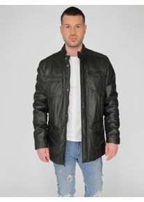 JCC Herren Lederjacke "3102160", schwarz, Gr. 54, Innenfutter: 50% Baumwolle / 50% Polyester / Obermaterial: 100% Lammleder (Glattleder) /