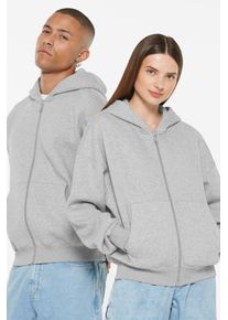 Harlem Soul Herren Kapuzensweatjacke, grau, casual, Gr. XXL, unifarben, Material: 65% Baumwolle, 35% Polyester, Sweatjacken, mit Baumwolle