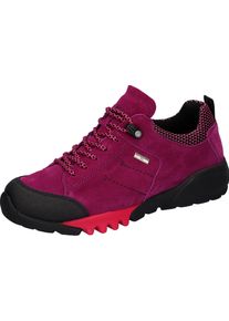 Waldläufer WALDLÄUFER Damen Schnürschuh "H-AMIATA", Gr. 5,5, pink, Veloursleder, Textil, Gummi, sportlich, Schuhe, Freizeitschuh, Halbschuh, Outdoorschuh mit