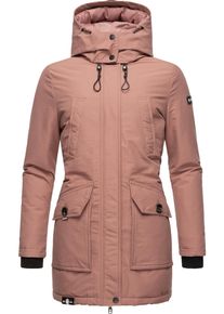 Navahoo Damen Winterjacke "Blizzardstorm", orange, modisch, Gr. XXXL, Oberstoff: 70% Baumwolle, 30% Nylon, Futter: 100% Polyester, Wattierung: 100%