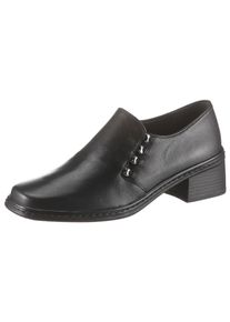 Gabor Damen Slipper, Gr. 38, schwarz, Glattleder, klassisch, Schuhe, Trotteur, Pumps mit dezenter Applikation