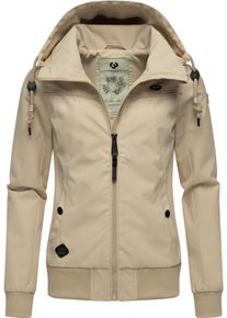 Ragwear Damen Outdoorjacke "Jotty", beige, casual, Gr. 4XL, Außenmaterial: 100% Polyester, Innenfutter: 100% Polyester, Jacken, wasserdichte