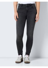 Noisy may Damen Skinny-fit-Jeans "NMJEN NW SKINNY SHAPER JEAN JT177DG NOOS", blau, modisch, Gr. 29, Denim/Jeans, Obermaterial: 73% Baumwolle, 23%