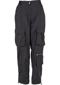 DEF Damen Stoffhose "DEF Damen Mary Cargopants", schwarz, Gr. S, unifarben, 100% Polyester, Hosen