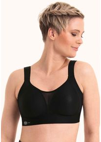 Anita active Damen Sport-BH "Smart Control", Gr. 90, schwarz, Stoff, Obermaterial: 49% Polyamid, 31% Elasthan, 20% Polyester, clean, matt, Mesh,