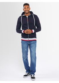Herren Sweatjacke "ASRevellio", blau, Gr. S, Alessandro Salvarini, Obermaterial: 65% Baumwolle, 35% Polyester, Sweatjacken, mit großer Kapuze