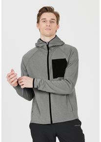 Endurance Herren Sweatjacke "Deerto", grau, sportlich, Gr. XL, unifarben, 100% Polyester, Sweatjacken, mit atmungsaktiver Funktion