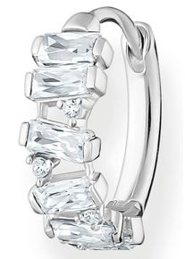 Thomas Sabo Damen Single-Creole "farbige Steine, weiße Steine, CR665-051-14, CR665-414-14, CR665-488-7", Silber 925 (Sterlingsilber), bunt, Silber
