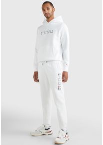 Tommy Hilfiger Herren Jogginganzug "HILFIGER NEW YORK TRACKSUIT", weiß, casual, Gr. XXXL, unifarben, Sweatware, Obermaterial: 63% Baumwolle, 37%