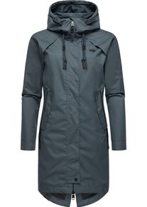 Ragwear Damen Jerseymantel "Rejany", grau, modisch, Gr. XXL, Obermaterial: 100% Polyester, Futter: 100% Polyester, Mäntel, Wasserdichter Damen Parka