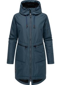 Ragwear Damen Kurzmantel "Holstic", blau, modisch, Gr. XXXL, Obermaterial: 100% Polyester, Innenfutter: 100% Polyester, Wattierung: 100% Polyester,