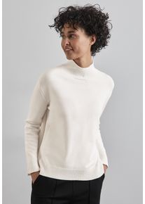 Street One Damen Strickpullover, weiß, casual, Gr. 46, unifarben, Stoff, 30% Polyester, 29% Polyacryl, 21% Viskose, 20% Nylon, Pullover, im