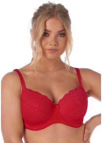 After Eden D-cup & up Damen Bügel-BH "LOIS", AFTER EDEN D-CUP & UP, Gr. 95, rot, Obermaterial: 87% Polyamid, 13% Elasthan, unifarben, feminin, BHs, mit eleganter