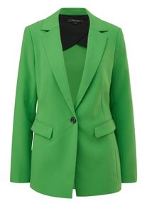 comma, COMMA Damen Longblazer, grün, casual, Gr. 38, Obermaterial: 74% Polyester, 20% Viskose, 6% Elasthan. Futter: 100% Polyester, Blazer, mit tiefem