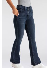 Levi's LEVI'S Damen Schlagjeans "726 HR FLARE", blau, casual, Gr. 29, Web, Obermaterial: 85% Baumwolle, 7% Lyocell, 6% Elastomultiester, 2% Elasthan, Jeans
