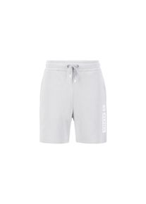 Herren Shorts "Alpha Industries Men - Shorts Alpha Puff Print Short", grau, Gr. S, Alpha Industries, Obermaterial: 80% Baumwolle, 20% Polyester, Hosen