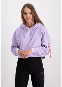 Damen Hoodie "Alpha Industries Women - Hoodies Frottee Hoodie COS Women", lila, Gr. XL, Alpha Industries, Obermaterial: 80% Baumwolle, 20% Polyester,