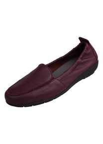 Natural Feet Damen Mokassin "Marie", Gr. 42, lila, Leder, feminin, Schuhe, aus weichem Hirschleder