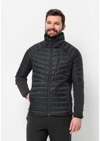 Jack Wolfskin Herren Hybridjacke "NEBELHORN DOWN HYBRID M", grau, Gr. XL, 1. OBERSTOFF 100% POLYAMID 2. OBERSTOFF: 95% POLYESTER, 5% ELASTHAN FUTTER