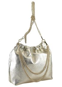Damen Umhängetasche "Chicca", Collezione Alessandro, gold, Leder, Taschen, aus echtem Leder, Umhängebeutel