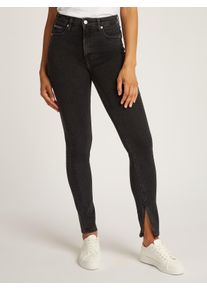 Damen Skinny-fit-Jeans "HIGH RISE SUPER SKINNY", schwarz, feminin, Gr. 33, Calvin Klein Jeans, unifarben, Denim/Jeans, Obermaterial: 92% Baumwolle,