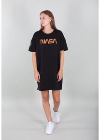 Damen T-Shirt "Alpha Industries Women - T-Shirts NASA Long T OS Women", schwarz, Gr. XS, Alpha Industries, Obermaterial: 80% Baumwolle, 20%