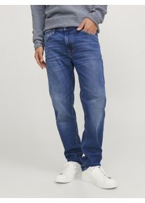 Jack & Jones JACK & JONES Herren Regular-fit-Jeans "JJICLARK JJORIGINAL JJ 678 NOOS", blau, modisch, Gr. 30, Abriebeffekte, Denim/Jeans, Obermaterial: 80%