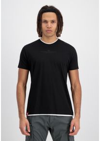 Herren T-Shirt "Alpha Industries Men - T-Shirts Double Layer T-Shirt", schwarz, Gr. XL, Alpha Industries, Obermaterial: 100% Baumwolle, Shirts