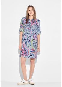 Cecil Damen Sommerkleid, weiß, casual, Gr. XXL, gemustert, Web, 100% Baumwolle, Kleider, aus 100% Baumwolle