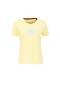 Damen T-Shirt "Alpha Industries Women - T-Shirts New Basic T Women", gelb, Gr. XS, Alpha Industries, Obermaterial: 100% Baumwolle, Shirts