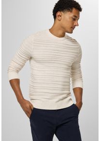 Street One MEN Herren Strickpullover, beige, casual, Gr. XXL, unifarben, Web, Stoff, 50% Baumwolle, 50% Polyacryl, Pullover, mit Rundhalsausschnitt