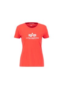 Damen T-Shirt "Alpha Industries Women - T-Shirts New Basic T Women", rot, Gr. S, Alpha Industries, Obermaterial: 100% Baumwolle, Shirts