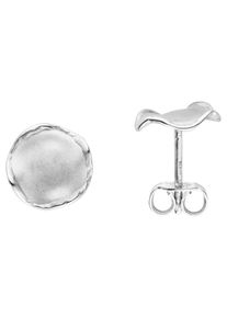 Jobo Damen Paar Ohrstecker, Silber 925 (Sterlingsilber), silber, Silber 925 (Sterlingsilber), Ohrringe, 925 Silber matt 9,6 mm