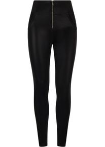 Freddy Damen Leggings "WRUP SUPERSKINNY HIGH WAIST", schwarz, casual, Gr. XS, Web, Obermaterial: 72% Polyester, 15% Polyurethan, 13% Elasthan, Hosen,