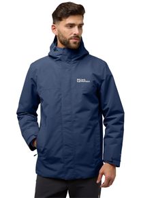 Jack Wolfskin Herren Funktionsjacke "ALTENBERG 3IN1", blau, sportlich, Gr. M, Obermaterial: 100% Polyester, Jacken