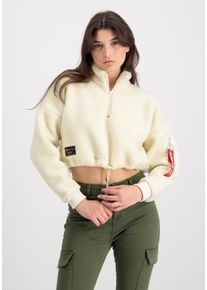 Damen Sweater "Alpha Industries Women - Sweatshirts Teddy ZH Sweater COS Women", weiß, Gr. XS, Alpha Industries, Obermaterial: 100% Polyester,