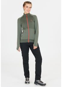 WHISTLER Damen Fleecejacke "Nevados", grün, casual, Gr. 44, mehrfarbig, 93% Polyester, 7% Elasthan, Jacken, in atmungsaktiver und dehnbarer Qualität