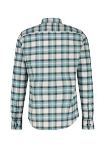 Lerros Herren Karohemd "Lerros Herren Langarmhemd in weicher Flanellqualität", blau, Gr. S, 98% Baumwolle, 2% Elasthan, Hemden