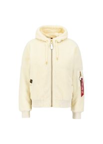 Damen Bomberjacke "Alpha Industries Women - Bomber Jackets", weiß, Gr. L, Alpha Industries, Obermaterial/Futter/Füllung: 100% Polyester, Jacken