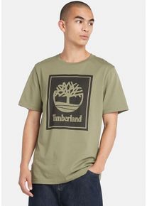 Timberland Herren T-Shirt "STACK LOGO Short Sleeve Tee", schwarz, casual, Gr. XXL, bedruckt, Jersey, Obermaterial: 100% Baumwolle, Shirts