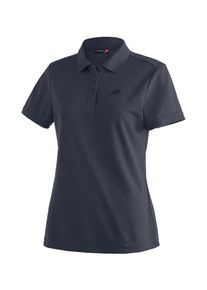 Maier Sports Damen Funktionsshirt "Ulrike", blau, Gr. 36, 100% Polyester, Shirts, Damen Polo, pique Poloshirt, schnelltrocknendes Outdoor-Shirt
